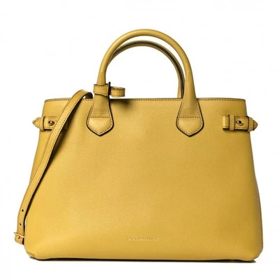 Bolso mediano Burberry amarillo banner con correa bandolera Foto 1 de 4