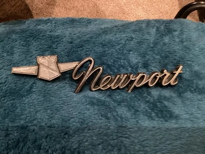 Vintage 1969 Chrysler Newport Emblem Badge Script OEM 90332 4904 - Image 1 of 4