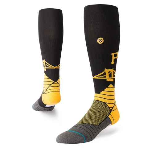 Stance MLB Pittsburgh Pirates Bridge Logo OTC Socks Cover