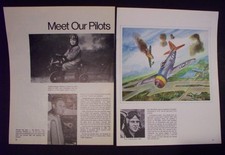 P-47 pilot in WWII victory over FW-190  2 pages Magazine article. (NF54-6901)