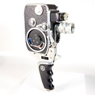✅ Paillard Bolex B8L 8mm Film Movie Camera With 36mm Telephoto Lens & Hand Grip