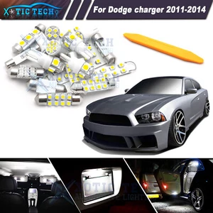 For Dodge Charger 2011 2012 2013 2014 White LED Interior Lights Package Kit Tool - Picture 1 of 12