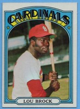 1972 Topps #200 Lou Brock GOOD+ MARKED St. Louis Cardinals Hall of Fame A2038