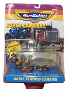 Micro Machines Super Carriers Series Army Flatbed Carrier BRAND NEW SEALED! RARE