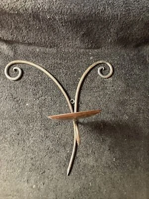 Antique Bronze Patina Sconce Candle Wall Holder - Image 1 of 4