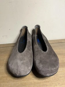 WOLKY Slipper braun Wildleder Ballett Keilabsatz Stil gepolstert 8-8,5 - Bild 1 von 9