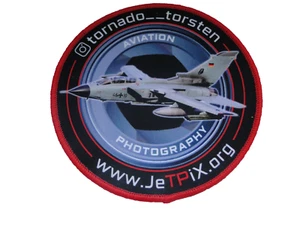 Aufnäher  Aviation Photography   Tornado   Torsten  ca 10 cm mit  Klett - Picture 1 of 1