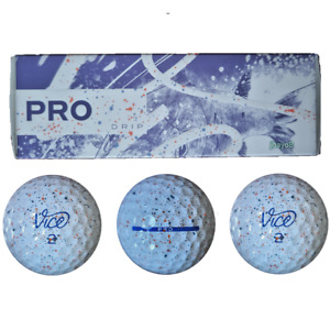 Vice Golf PRO DRIP RED & BLUE Balls New Sleeve - 3 Balls