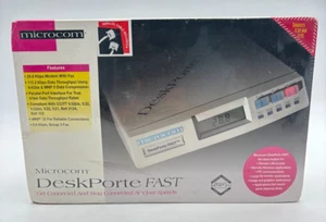 Microcom DPF+ V.34 Deskporte Fast Four Wire Leased Line Modem MNP 10 New Sealed - Picture 1 of 5