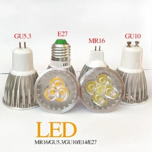 Led Spotlight Bulb Led Light AC 85V-265V Spot Lights GU10 Daylight Bulbs Dc E27 - Picture 1 of 24