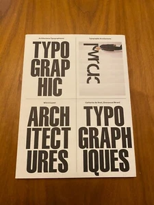 Wim Crouwel Typographic Architectures Experimental Jetset 2007 First Edition - Picture 1 of 24