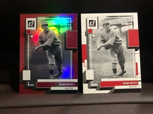 2022 Donruss rote Variation Babe Ruth #229 & Basisvariation #229 Yankees - Bild 1 von 2