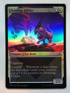 MTG Zendikar Rising Prowling Felidar (Showcase) 294 Foil NM/M - Picture 1 of 1