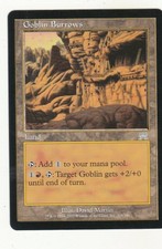 1 x Goblin Burrows rare non basic land from Onslaught (MTG)