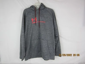 Under Armour Cold Gear Men's Gray Loose Pullover Hoodie Sweat Shirt XL - Picture 1 of 12