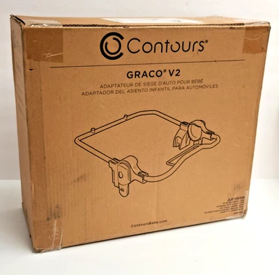 Adaptador de asiento de coche infantil Contours Graco V2 negro ZY067-BLK NUEVO Foto 1 de 2