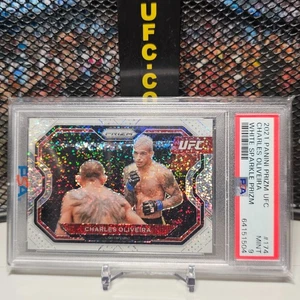 2021 Panini Prizm UFC White Sparkle Charles Oliveira No. 174 SSP PSA 9 - Picture 1 of 1