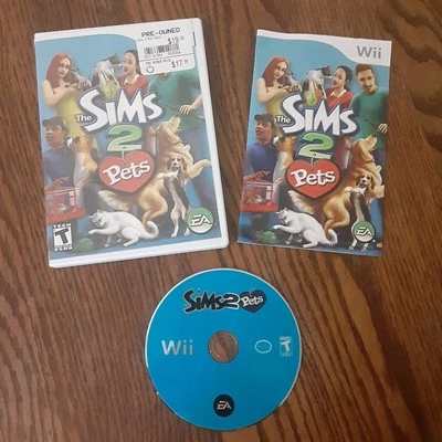 The Sims 2: Pets (Nintendo Wii, 2007) COMPLETE CIB - Image 1 of 4