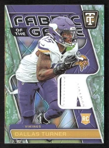 Totally Certified Dallas Turner Fabric of The Game RC GREEN CAMO /35 Vikings - Picture 1 of 2