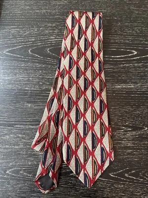 Ferrell Reed - Patterned Men’s Tie,  100% Silk, HM in USA, 56.5”x3.75” PO-LN - Image 1 of 4