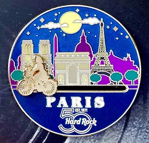 2022 HARD ROCK CAFE PARIS 50TH ANNIVERSARY SLIDER SERIES LE PIN - Picture 1 of 2