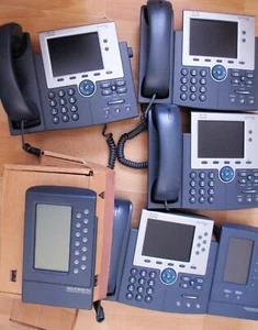 3 x CISCO IP Phone 2 CP-7945G IP 1 7965 telefoon + expansion modules 7914 + 7916 - Photo 1/6