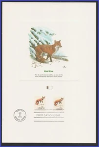 USA3 #1757g U/A FLEETWOOD PROOFCARD FDC Red Fox - Picture 1 of 1