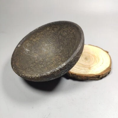 Китайская старая нефритовая коллекция резной цветочный узор старая нефритовая чаша - Изображение 1 из 4