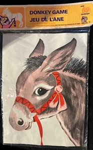 Vintage Sealed Pin the Tail on the Donkey Party Game Made in Canada - Picture 1 of 2