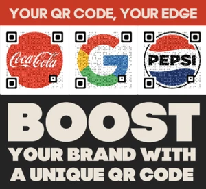 Custom QR Code with your logo, Printable, Within 24 Hours, Downloadable, Website - Photo 1 sur 7