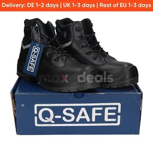 Q-Safe QS7030/42 Safety Shoes Black Size EU 42 UK 8 S3 New NFP - Picture 1 of 8