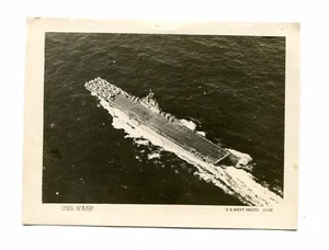 Vintage Photo US NAVY Ship USS WASP - Picture 1 of 1