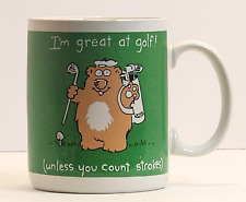 Golfer Gift Mug Hallmark Shoebox Greetings Coffee Cup Great at Golfing Vintage