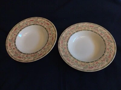 JOHNSON BROTHERS Johnsons Ozark McBaine - 2 x Soup/Dessert Bowls 9" Diameter - NEW UNUSED