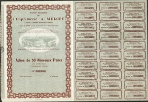 DECO => L'IMPRIMERIE A. MULCEY (SAINT-ETIENNE 42) (X) - Picture 1 of 1