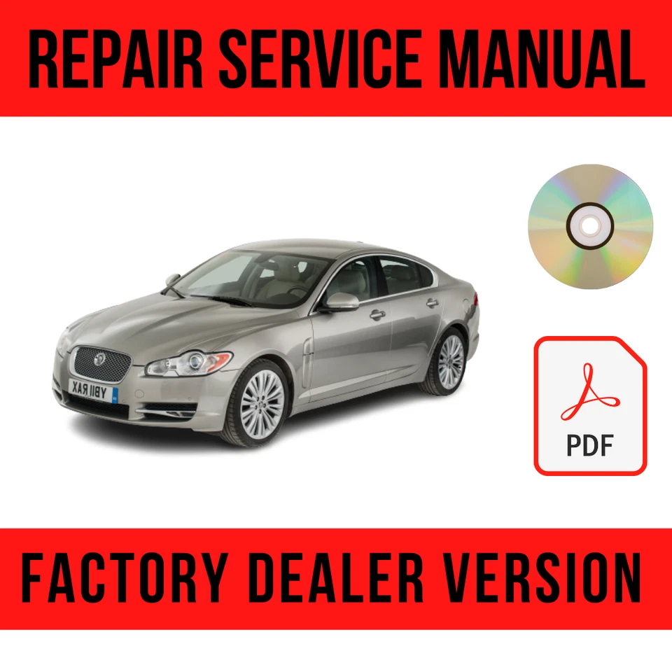 Jaguar XF XFR X250 2007-2015 manual de reparación de fábrica Foto 1 de 1