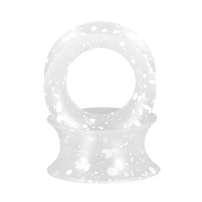 Piercing de piel de oreja suave túnel de carne ultra delgado medidor de oreja de silicona 4 piezas 2 g-3/4"" Foto 1 de 4