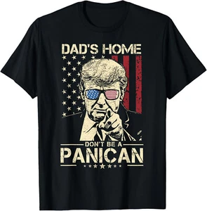 DAD'S HOME DON'T BE A PANICAN Dad's Home Don't Panican T-Shirt - Picture 1 of 9