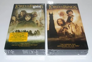 The Lord of The Rings Fellowship Ring & Two Towers VHS Tape Factory Sealed K2 - Picture 1 of 3