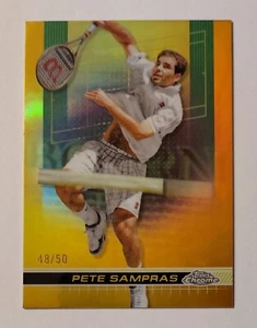 Pete Sampras 2024 Topps Chrome Tennis - Gold Refractor /50 - Picture 1 of 6