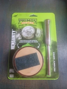 PRIMOS HENSANITY Control de Tono de Caza Pavo Olla Llamada con Friccionita - Envío Rápido - Imagen 1 de 4
