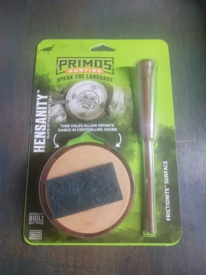 PRIMOS HENSANITY Hunting Tone Control Turkey Pot Call W/ Frictionite- Fast Ship - Image 1 of 4