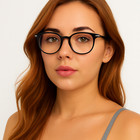 Gaming Glasses Blue Light Blocking Computer Round Vintage Eye wear Geek Anti UV