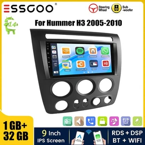 Estéreo Coche 9" Android 14 Para Hummer H3 2005-2010 Carplay GPS Navegación Pantalla IPS 32G - Imagen 1 de 12