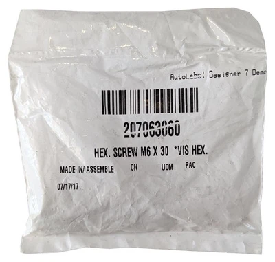 OEM for Sea Doo Lot of 5 Hex Screw M6 x 30 RXT 215 255 260 X 255 X 260 X 300 - Image 1 of 3