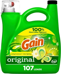 Detergente líquido para ropa Gain + Aroma Boost, aroma original, 107 cargas 154 fl oz - Imagen 1 de 10