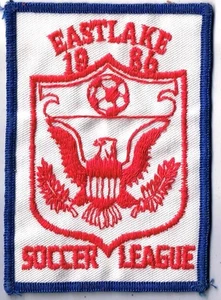 Vintage Sports Patch Eastlake Soccer League 1986 3" x 4.5" - Picture 1 of 2