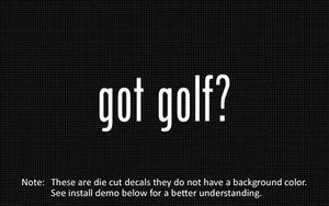 (2x) got golf? Sticker Die Cut Decal vinyl - Bild 1 von 1