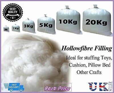 Virgin Hollow Fibre Polyester Filling Soft Stuffing Teddy Bear Cushion Pillows • 11.11£