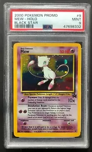 2000 Pokemon Promo Mew Holo PSA 9 Black Star Como Nuevo Tarjeta Vintage No #9 Rara - Imagen 1 de 3